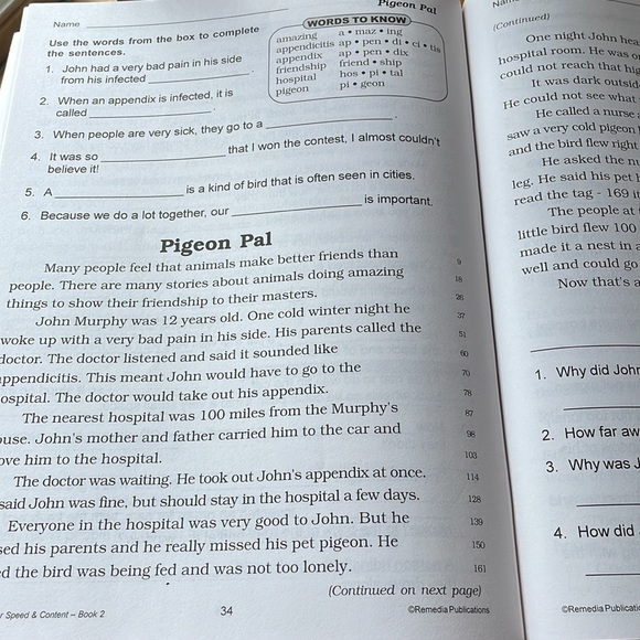 Reading For Speed & Content Grade Level 3-4 and 4-5 (2 Books) - Picture 6 of 15
